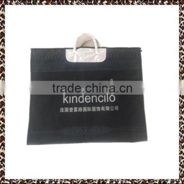 2016 high quality handle foldable leather garment bag suit bag