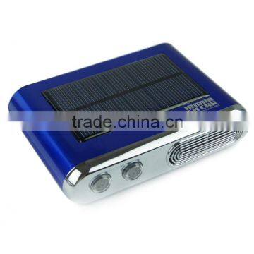 Solar car Hepa activated Carbon negative ion generator Ozone generator mini air purifier with photocatalyst technology