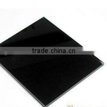 4mm black painted glass