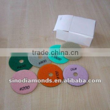 3 inch Flexible diamond grinding pad for marble