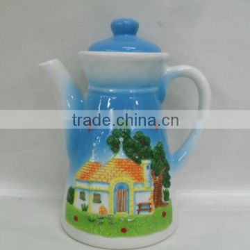 Ceramic souvenir hand printing Italy teapot