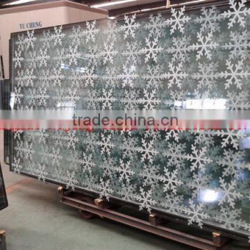 Tempered glass with ceramic frit