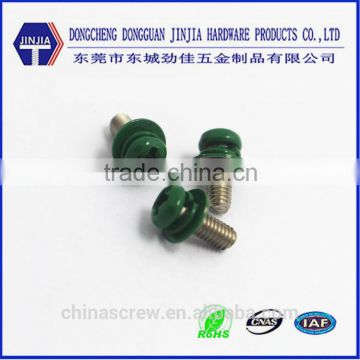 cross recess pan head stainless steel pan head screw with spring washer and flat washer hardware