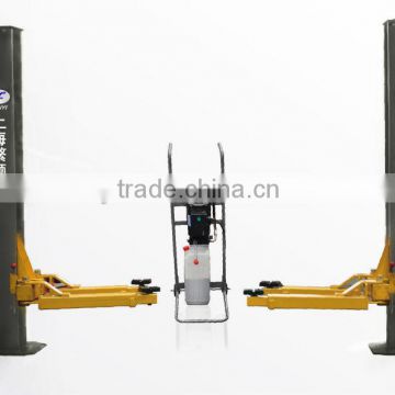 2m Height movable two post hydraulic auto lift