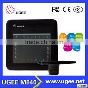 Ugee M540 4.5" cheapest wireless digital pen USB electronic signature/writing pad for Laptop
