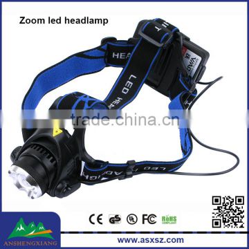 Warsun XM-L T6 LED headlight 4-Mode Zoom led headlamp