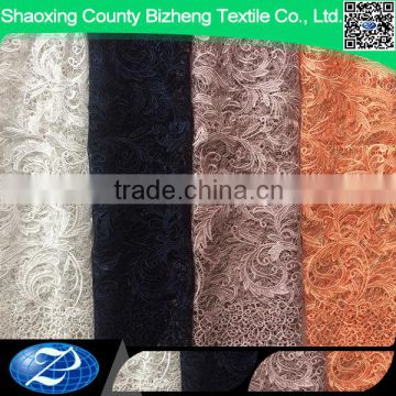 nigerian cord lace embroidery guipure lace fabric for clothes