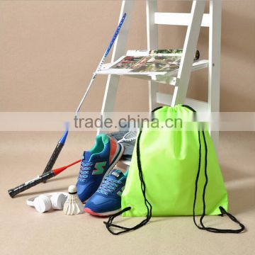 Hot sale fancy cheap durable waterproof nylon drawstring gym bags for sports shoes