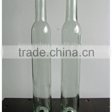 375ml clear glass ice wine bottle with cork