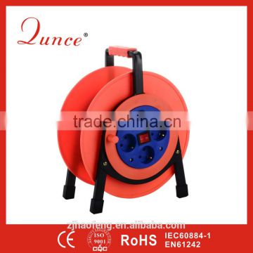 25M 2*1.5 Plastic Cable Reels QC6230 CE Certificated