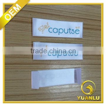 skin friendly end fold smooth soft satin printing label for clothing