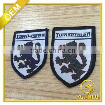 custom own embroidery clothing brand patch 2015