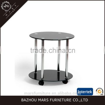 Glass Moving Coffee Table With Wheels Design Corner Table