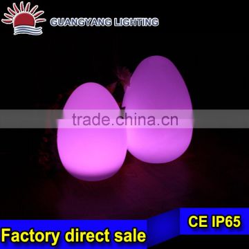 Christmas decoration portable outdoor led light ball changing color with egg shaped
