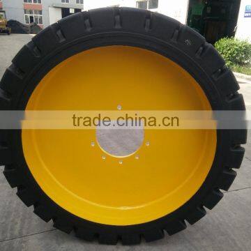 good quailty industrial solid tyre rim 14.00-24 wheel