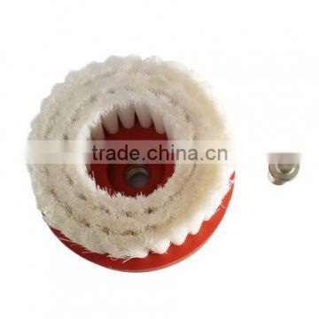 hardware tool white color round wheel carbon brush for drill