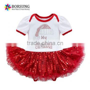 New Arrival baby Girl Christmas clothes cute Child Tutu Skirt Dress for children's clothing