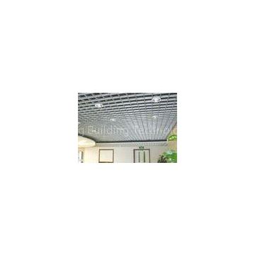 indoor Square Metal Grid Ceiling film coating / metro grille ceiling anti - corrosion