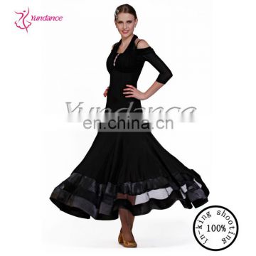M-38 hot new products for 2015 Halter black ballroom dresses polyester