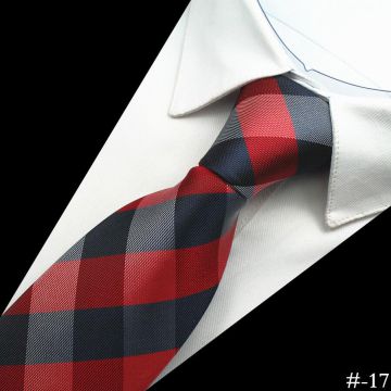 Printed Dots Silk Woven Neckties Mens Suit Accessories Blue