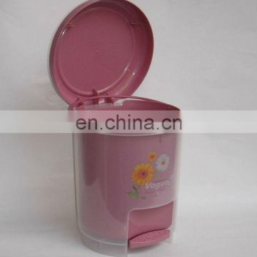 home used injecting small plastic foot operated trash cans