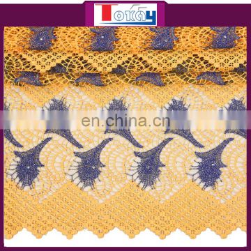 low price high quality new lace designs guipure lace fabric for african lady in wedding party