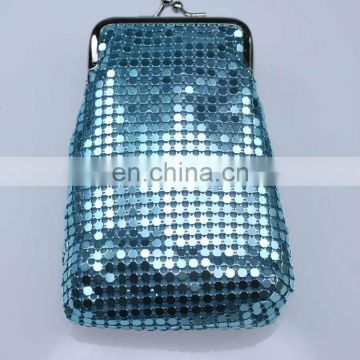2012 metal mesh clutch purses cellphone bagG6030