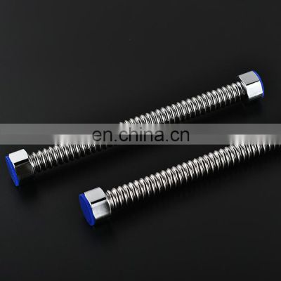 Shiny Pvc Metal Double Lock Stainlees Steel Input Handheld Braided Black Flexible Shower Hose