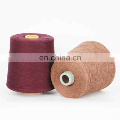 20 Colors  2/28Nm 14.5Micron cashmere blended yarn for Weaving and Knitting