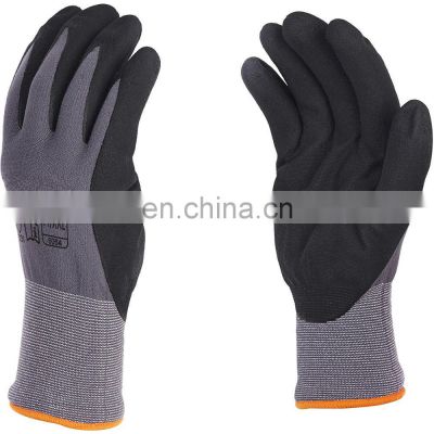 New Design 15G Nylon Spandex Foam Nitrile Coated Work Gloves Nitrile Touch Gloves