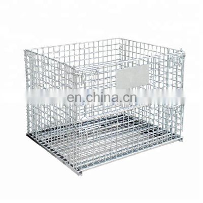wire mesh pallet cage,Metal Pallet Wire Baskets, 40\