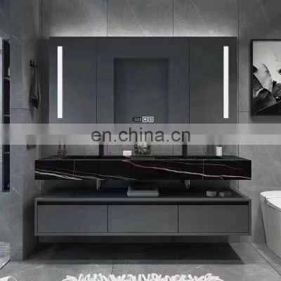 Modern Design Wooden Assembled Equipment 36 inches Bathroom Vanity with Shelf Single Sinks Basin Cabinets