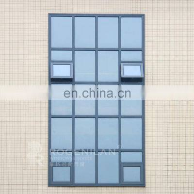 Customized aluminum tempered glass fixed window design