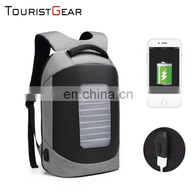 2020 new wholesale manufacturer convertible waterproof travel man solar charging backpack