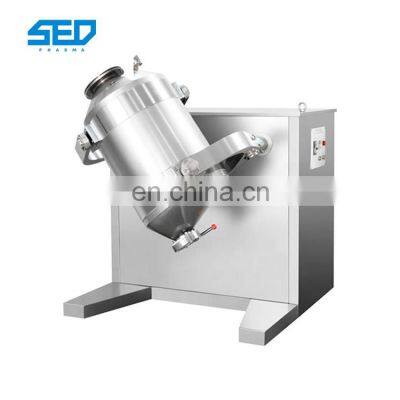 100L Barrel Volume Three Dimension High Effieicny Spices Food Powder Mixing Machine With Easy Operation