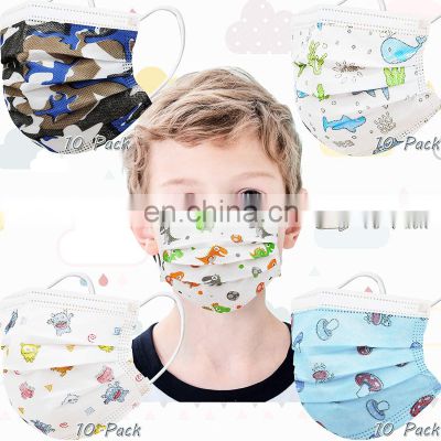Breathable Printed Face masks for Children Anti Dust Disposable Child Face Mask for Protection