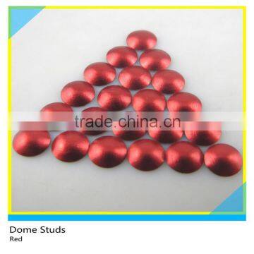 Red Heat Transfer Dome Studs Aluminum Hotfix Metal Copper Dome Studs