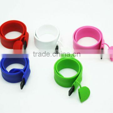 New design silicone bracelet Usb flash drive 4GB