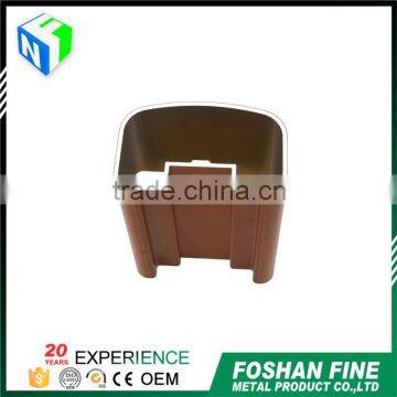 Wholesale custom electrophoretic and Fluorocarbon wood grain aluminium profile china