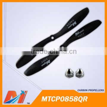 Maytech 0858 Carbon propeller with Tightening Nut for rc drone made in china
