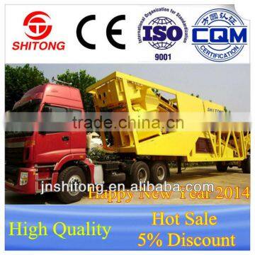 High quality China made CE certified mini mobile concrete mixing plant mobile concrete batching plant YHZS40 (40m3/h)