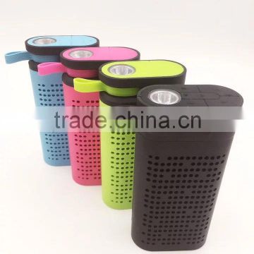 2016 new design wireless bluetooth speaker with power bank and fm tf card support
