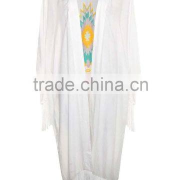 White Maxi kimono style dress