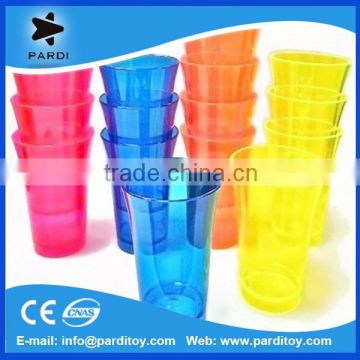 Nightclub 2oz/60ml plastic shot glasses cups neon colored