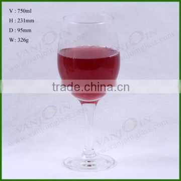 750ML Clear Glass Goblet