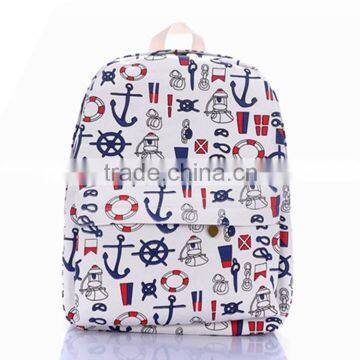 Female backpack preppy style casual small fresh canvas student school bag small fancy backpack