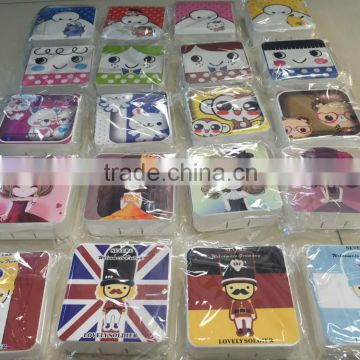 square contact lens case, cute contact lens case travel kit,lovely girl,big max,animal contact lens cases