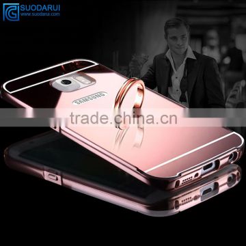 High quality aluminum metal mirror case for samsung galaxy A9 mirror back cover case