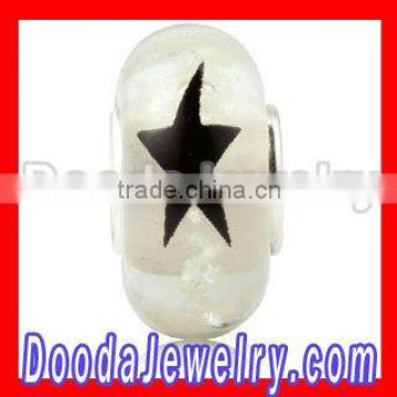 Painted Star Glass Art Beads Wholesale SG2159