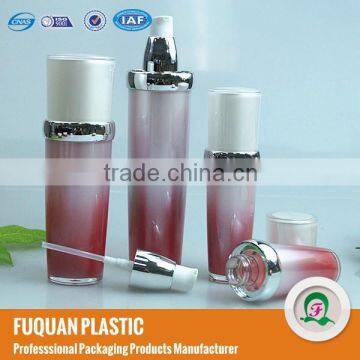 100ml Bottle, changezble red color with silver ring on top